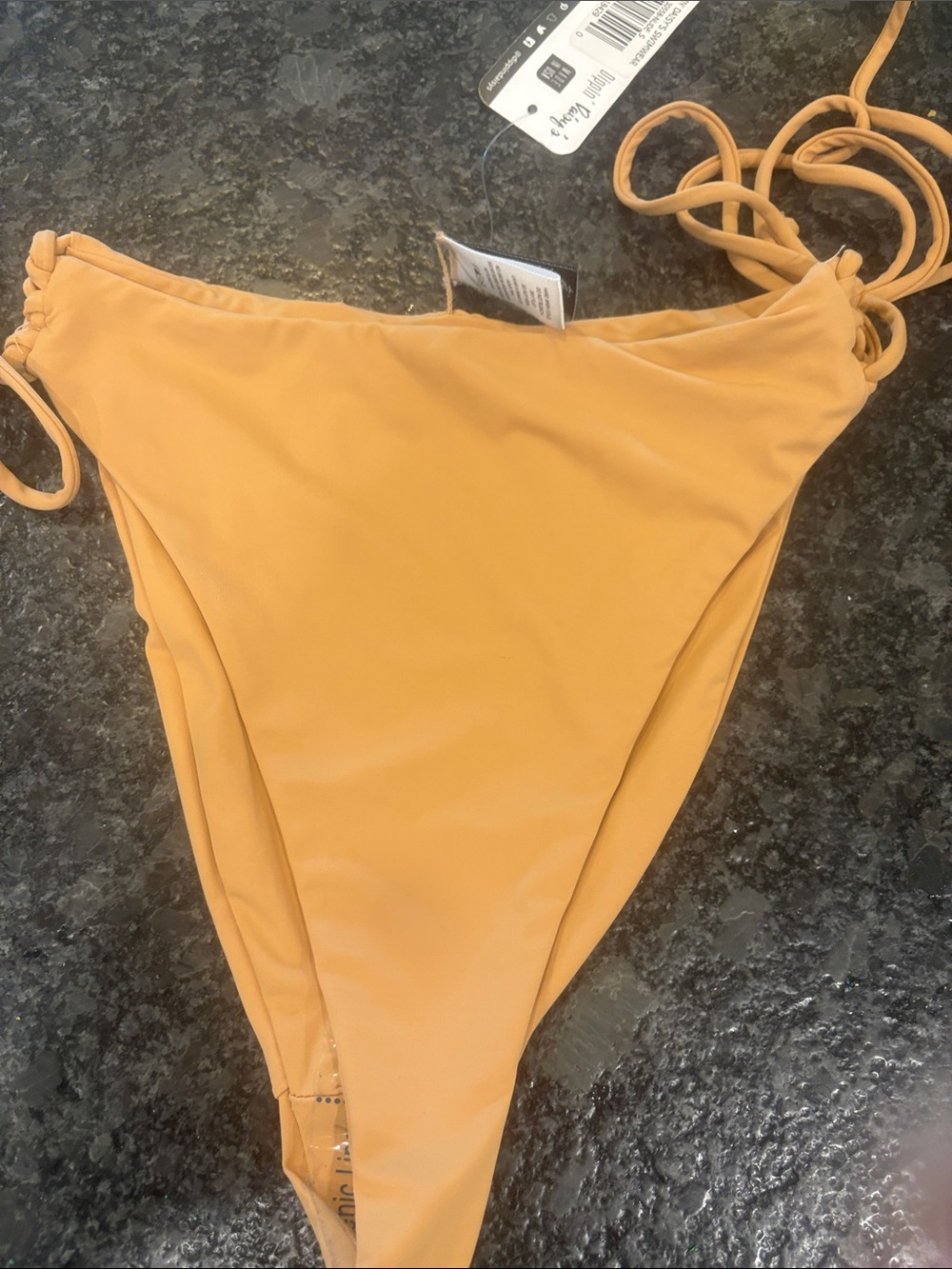 Dippin' Daisy's Mustard High-Cut Tie-Side Bikini Bottoms